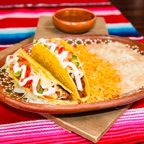 Crispy Taco Plate.