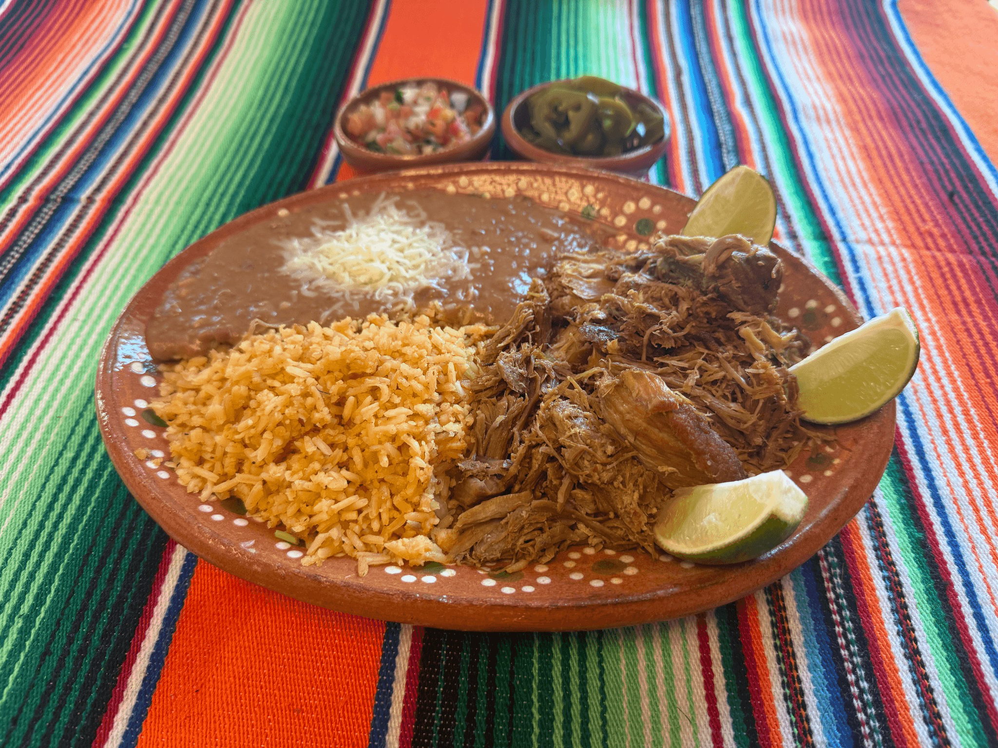 Carnitas Plate.