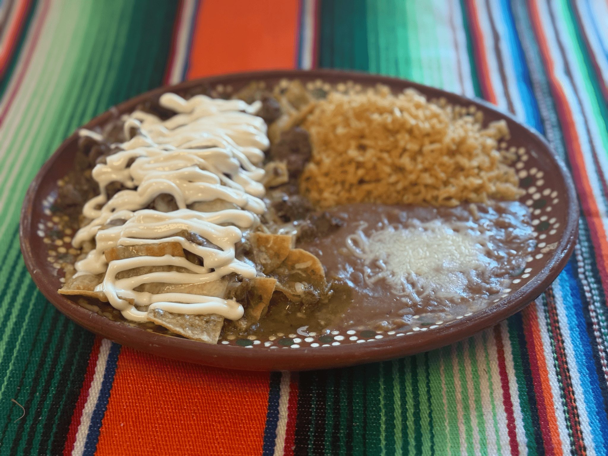 Meat Chilaquiles.