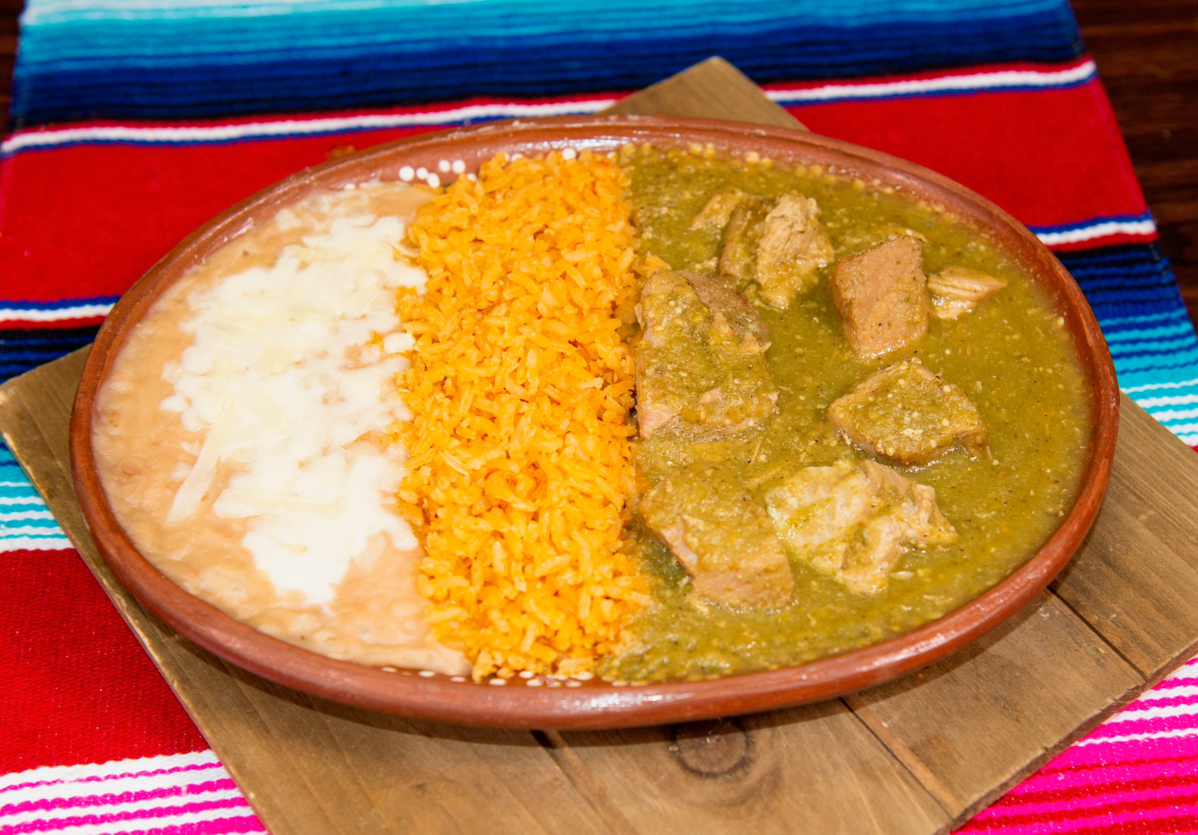 Chile Verde Plate.